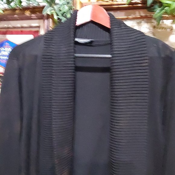 Cozy long sweater, INC, 1X, black - Picture 1 of 4